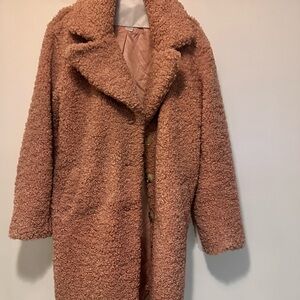 Rachel Parcell Pink Teddy Jacket